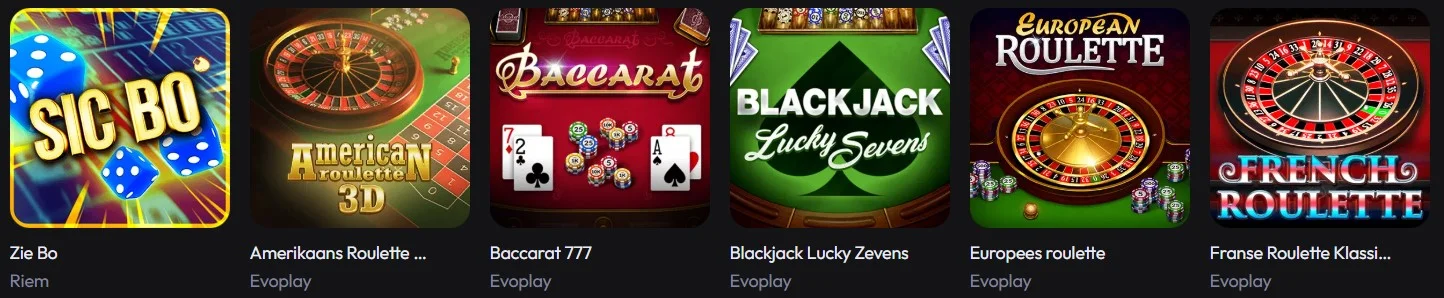 Gxspin online blackjack spellen en tafels